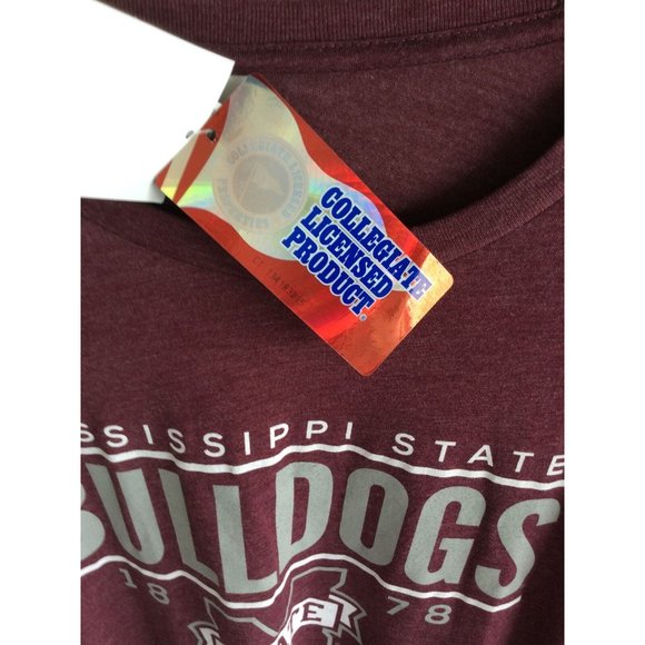 NWT, Mississippi State Bulldogs, Mens Tee Shirt Size XL, Soft And Lightweight - Picture 4 of 6